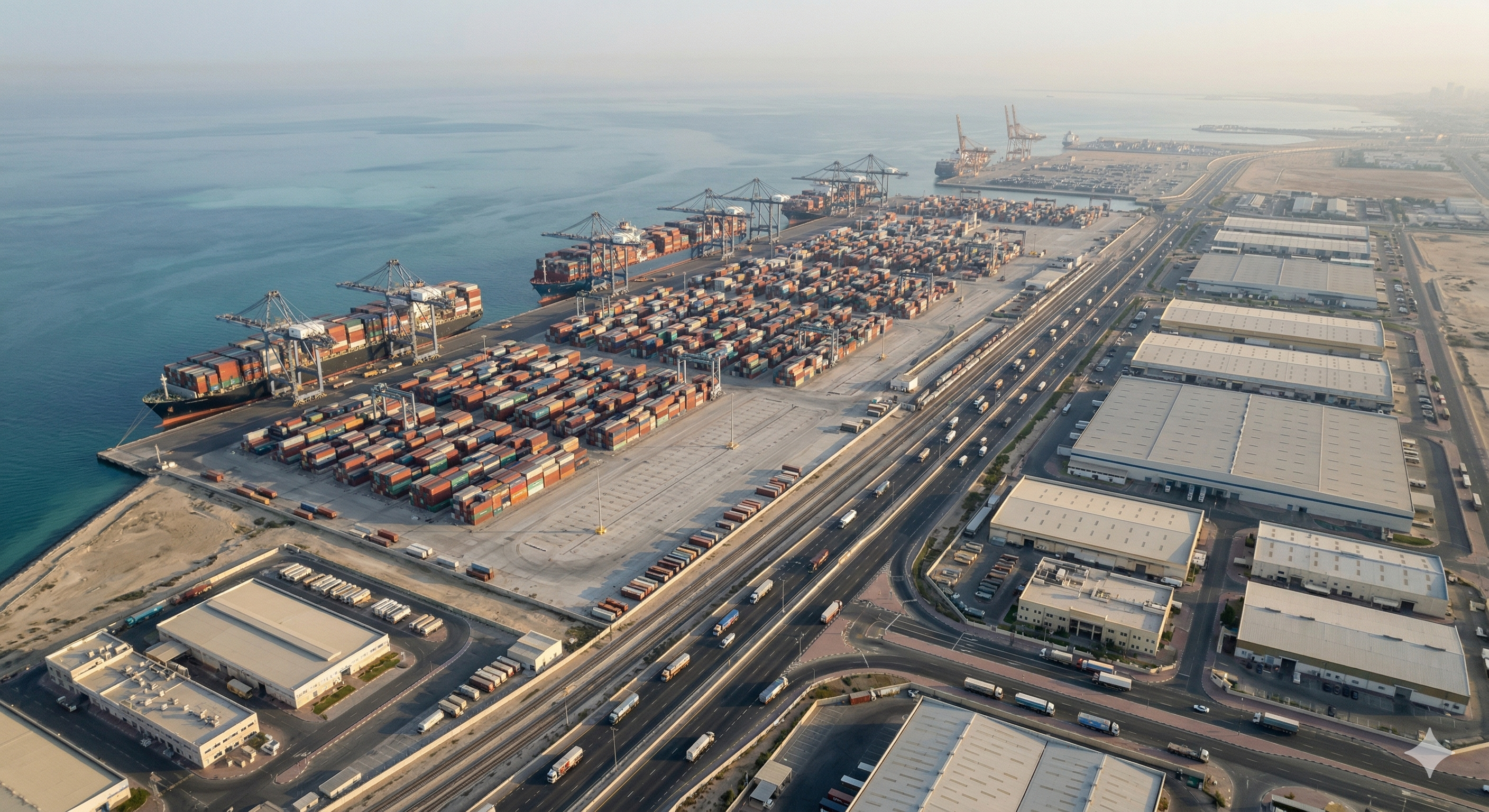 Jebel Ali DP World port crane operations